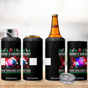 Have A Merry NE Mas 4 in 1 Can Cooler Tumbler Funny Football Fan Ugly Christmas Gift TS12 Print Your Wear