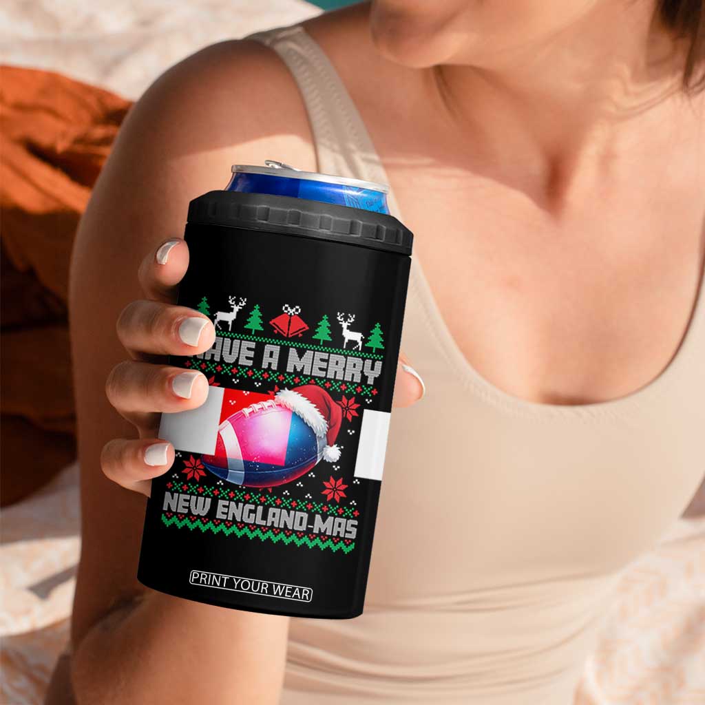 Have A Merry NE Mas 4 in 1 Can Cooler Tumbler Funny Football Fan Ugly Christmas Gift TS12 Print Your Wear
