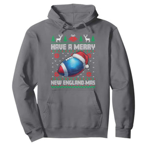 Have A Merry NE Mas Hoodie Funny Football Fan Ugly Christmas Gift TS12 Charcoal Print Your Wear
