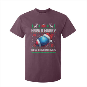 Have A Merry NE Mas T Shirt For Kid Funny Football Fan Ugly Christmas Gift TS12 Maroon Print Your Wear