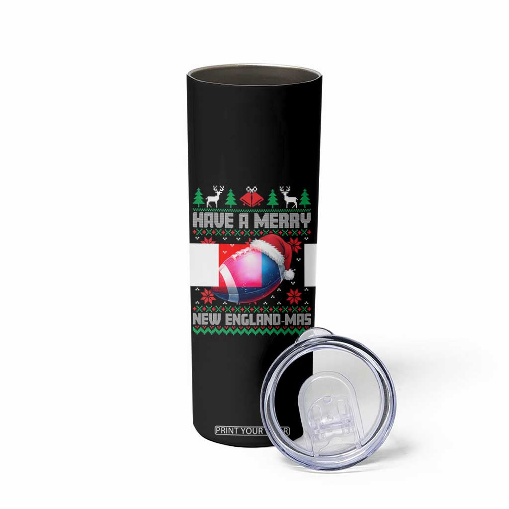 Have A Merry NE Mas Skinny Tumbler Funny Football Fan Ugly Christmas Gift TS12 Print Your Wear