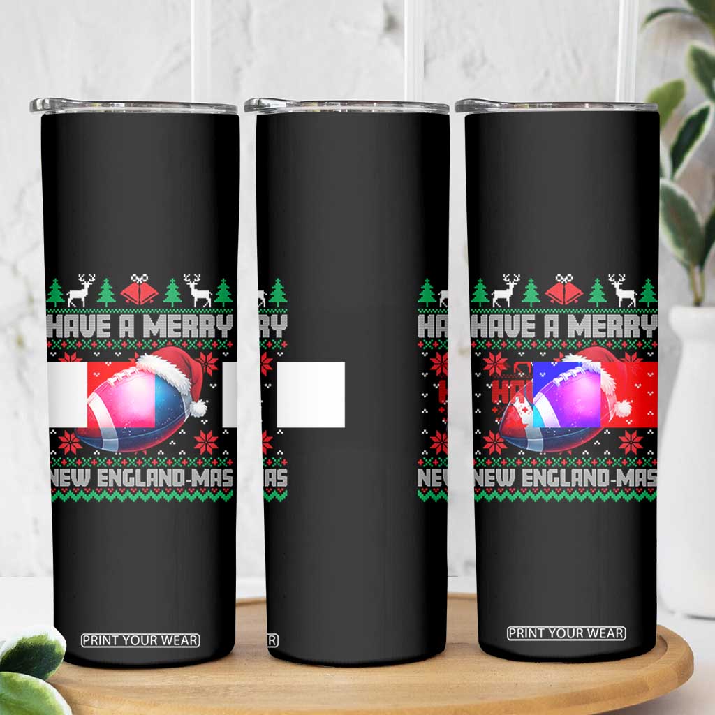 Have A Merry NE Mas Skinny Tumbler Funny Football Fan Ugly Christmas Gift TS12 Print Your Wear