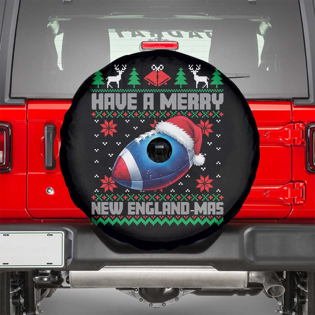 Have A Merry NE Mas Spare Tire Cover Funny Football Fan Ugly Christmas Gift TS12 Black Print Your Wear