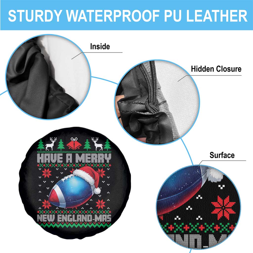 Have A Merry NE Mas Spare Tire Cover Funny Football Fan Ugly Christmas Gift TS12 Print Your Wear