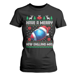 Have A Merry NE Mas T Shirt For Women Funny Football Fan Ugly Christmas Gift TS12 Black Print Your Wear