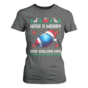 Have A Merry NE Mas T Shirt For Women Funny Football Fan Ugly Christmas Gift TS12 Dark Heather Print Your Wear