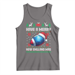 Have A Merry NE Mas Tank Top Funny Football Fan Ugly Christmas Gift TS12 Deep Heather Print Your Wear