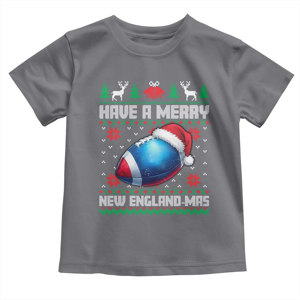 Have A Merry NE Mas Toddler T Shirt Funny Football Fan Ugly Christmas Gift TS12 Charcoal Print Your Wear