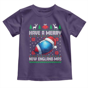 Have A Merry NE Mas Toddler T Shirt Funny Football Fan Ugly Christmas Gift TS12 Purple Print Your Wear