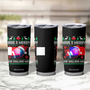 Have A Merry NE Mas Tumbler Cup Funny Football Fan Ugly Christmas Gift TS12 Print Your Wear