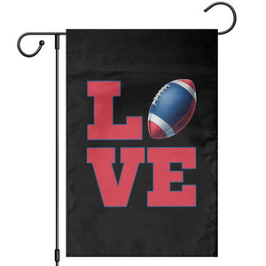 Love Football Fan Supporter Garden Flag Gift For Game Day Lovers TS12 Black Print Your Wear