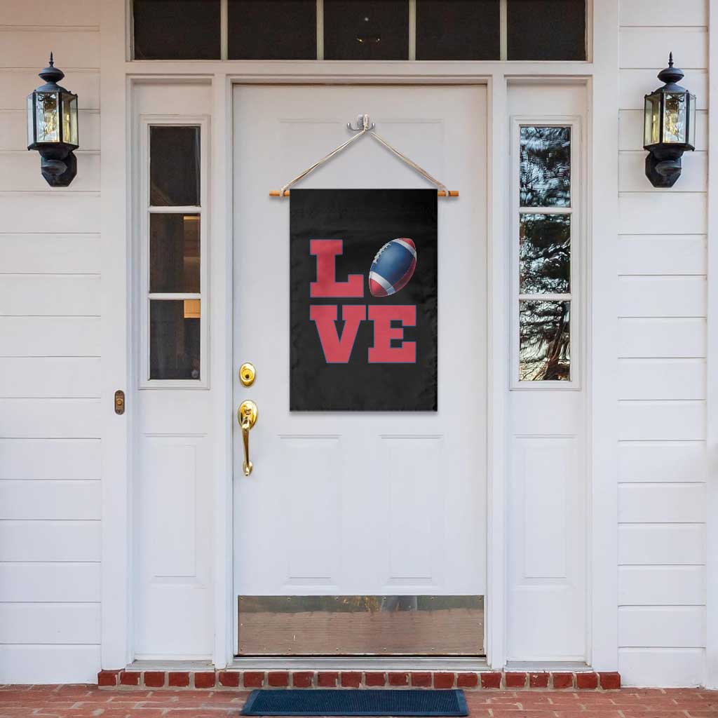 Love Football Fan Supporter Garden Flag Gift For Game Day Lovers TS12 Print Your Wear