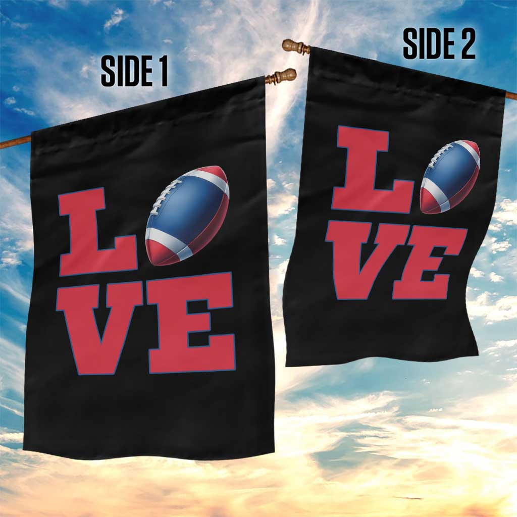 Love Football Fan Supporter Garden Flag Gift For Game Day Lovers TS12 Print Your Wear