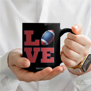 Love Football Fan Supporter Coffee Mug Gift For Game Day Lovers TS12 Print Your Wear