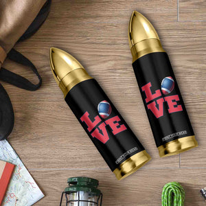 Love Football Fan Supporter Bullet Tumbler Gift For Game Day Lovers TS12 Print Your Wear