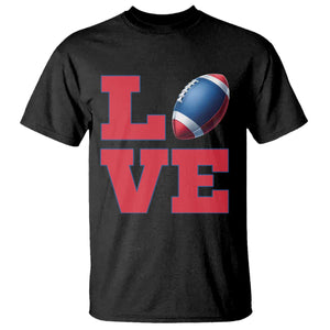Love Football Fan Supporter T Shirt Gift For Game Day Lovers TS12 Black Print Your Wear