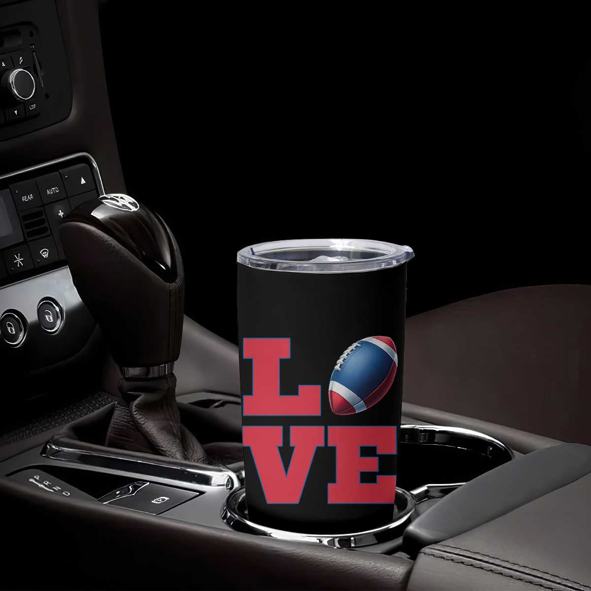 Love Football Fan Supporter Tumbler Cup Gift For Game Day Lovers TS12 Print Your Wear
