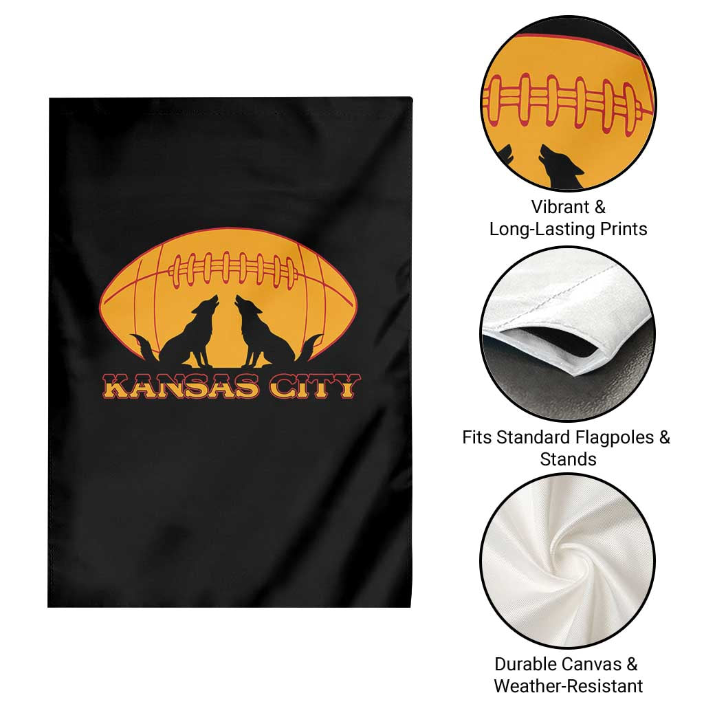 Football Lover Gift Garden Flag Midwest Wolf Spirit TS12 Print Your Wear
