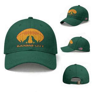 Football Lover Gift Baseball Cap Midwest Wolf Spirit TS12 Baseball Cap Universal Fit Irish Green Print Your Wear