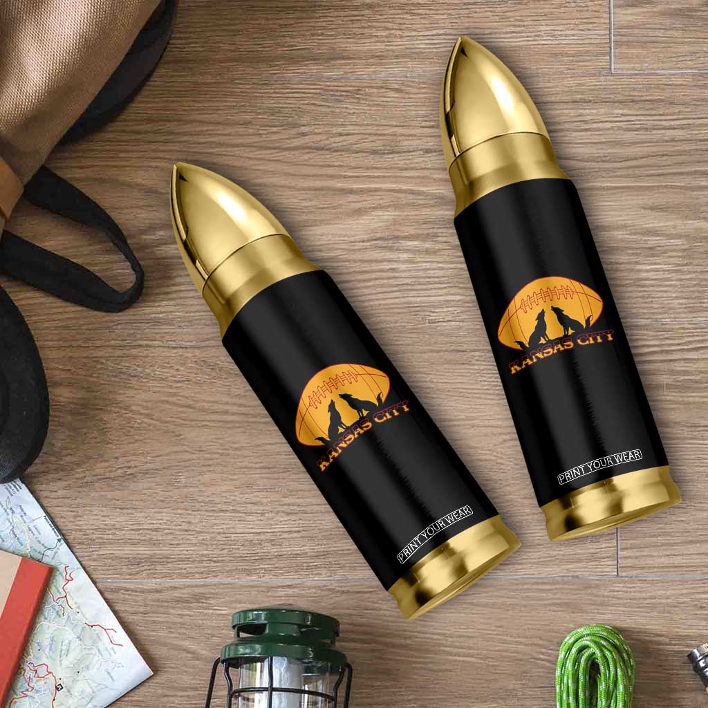 Football Lover Gift Bullet Tumbler Midwest Wolf Spirit TS12 Print Your Wear