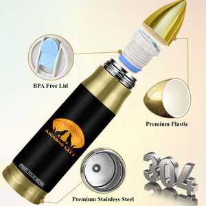 Football Lover Gift Bullet Tumbler Midwest Wolf Spirit TS12 Print Your Wear
