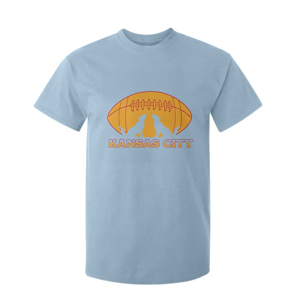 Football Lover Gift T Shirt For Kid Midwest Wolf Spirit TS12 Light Blue Print Your Wear