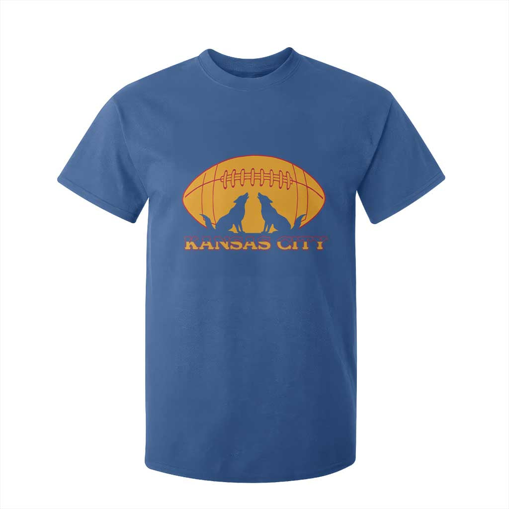 Football Lover Gift T Shirt For Kid Midwest Wolf Spirit TS12 Royal Blue Print Your Wear