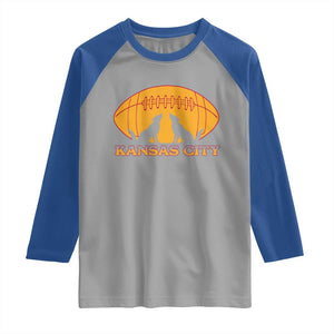 Football Lover Gift Raglan Shirt Midwest Wolf Spirit TS12 Sport Gray Royal Print Your Wear