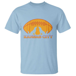 Football Lover Gift T Shirt Midwest Wolf Spirit TS12 Light Blue Print Your Wear