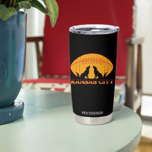 Football Lover Gift Tumbler Cup Midwest Wolf Spirit TS12 Print Your Wear