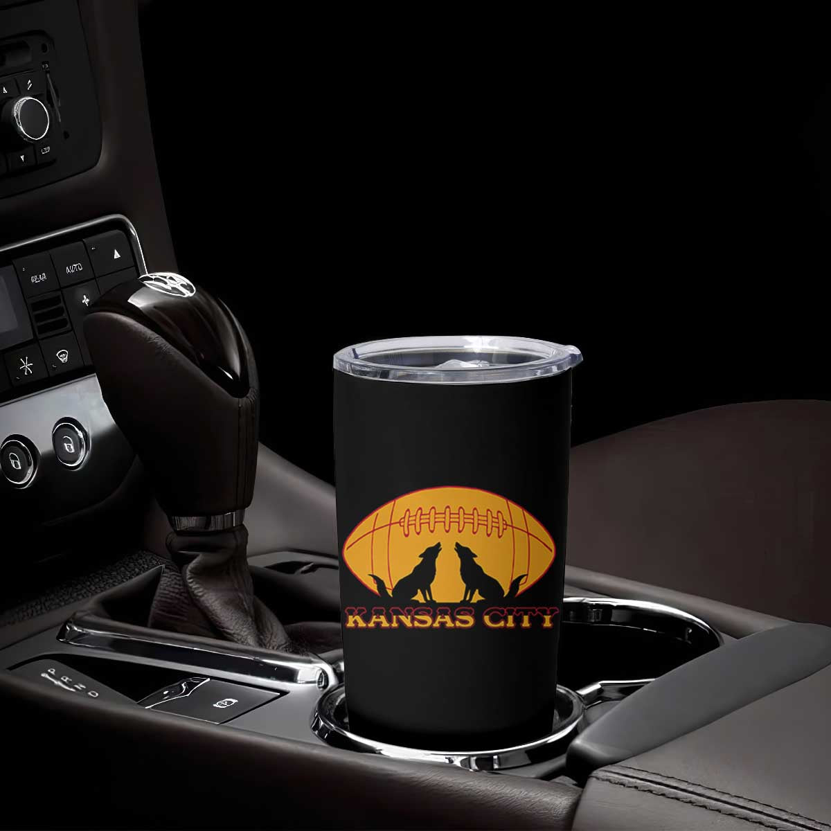 Football Lover Gift Tumbler Cup Midwest Wolf Spirit TS12 Print Your Wear
