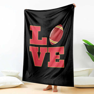 Love Midwest Football Throw Blanket Gift For Football Fans TS12 Print Your Wear