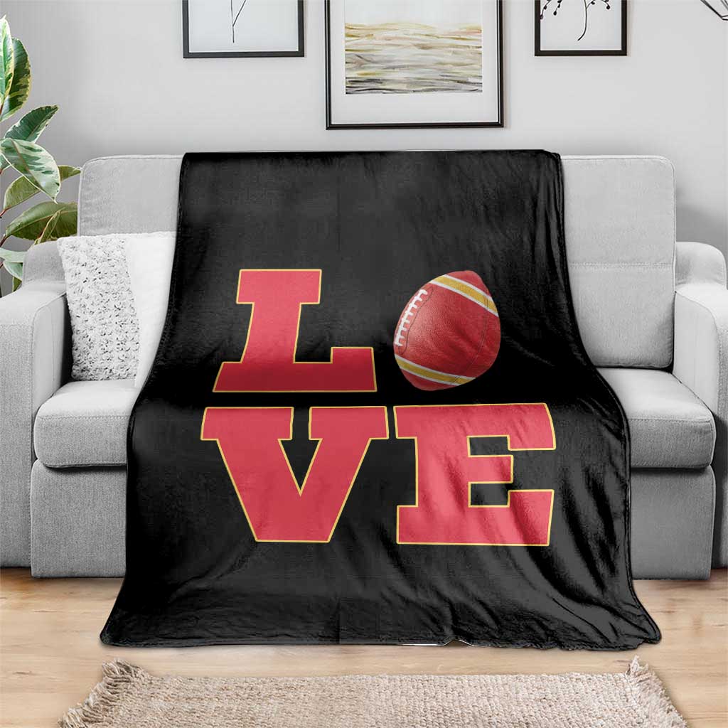 Love Midwest Football Throw Blanket Gift For Football Fans TS12 Print Your Wear