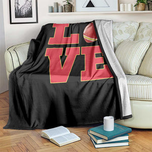 Love Midwest Football Throw Blanket Gift For Football Fans TS12 Print Your Wear