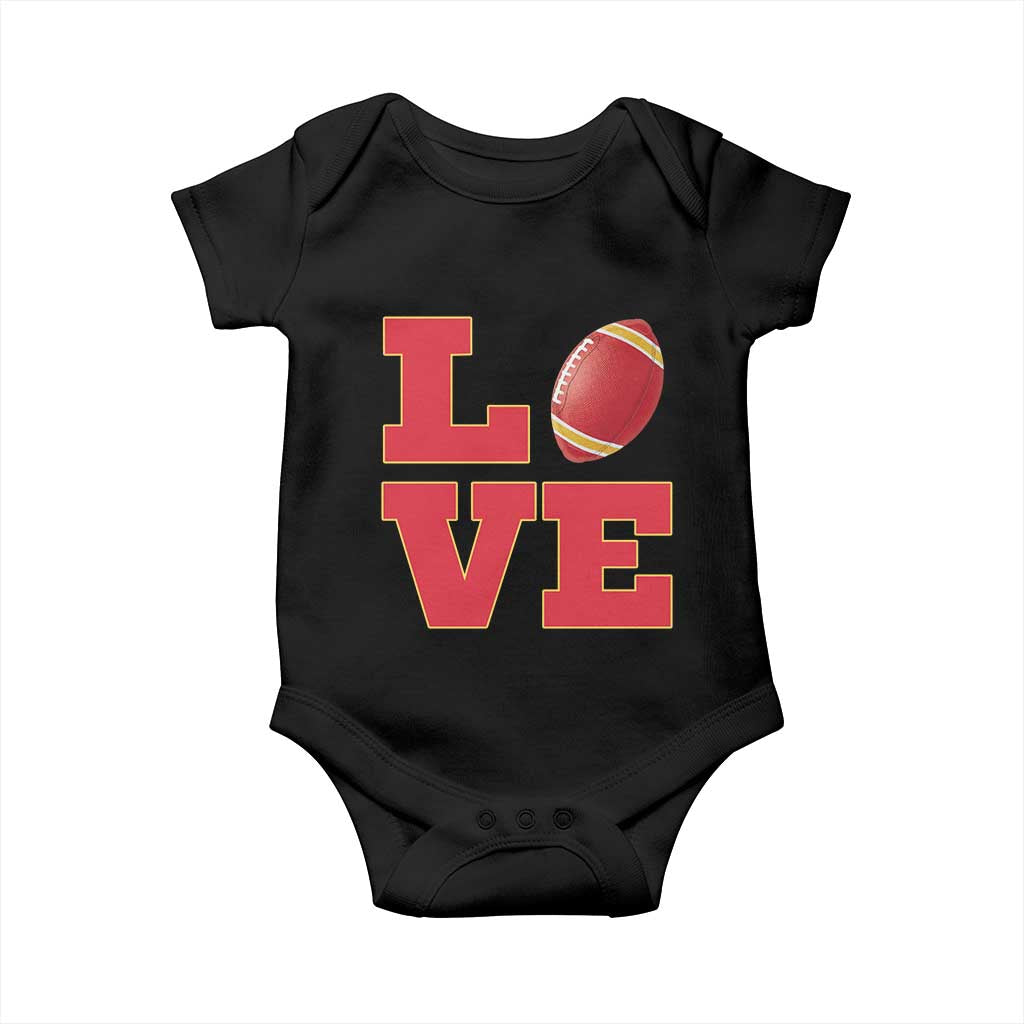 Love Midwest Football Baby Onesie Gift For Football Fans TS12 Black Print Your Wear