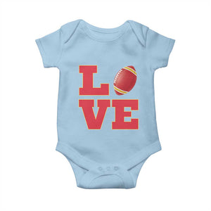 Love Midwest Football Baby Onesie Gift For Football Fans TS12 Light Blue Print Your Wear