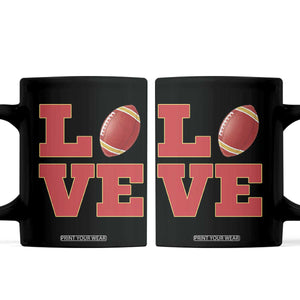 Love Midwest Football Coffee Mug Gift For Football Fans TS12 Black Print Your Wear