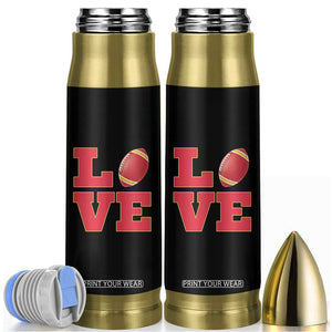 Love Midwest Football Bullet Tumbler Gift For Football Fans TS12 Black Print Your Wear