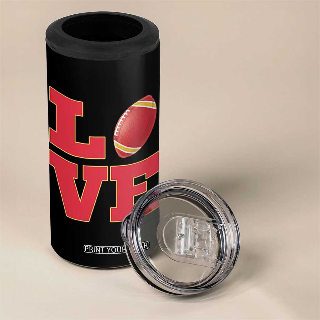 Love Midwest Football 4 in 1 Can Cooler Tumbler Gift For Football Fans TS12 Print Your Wear