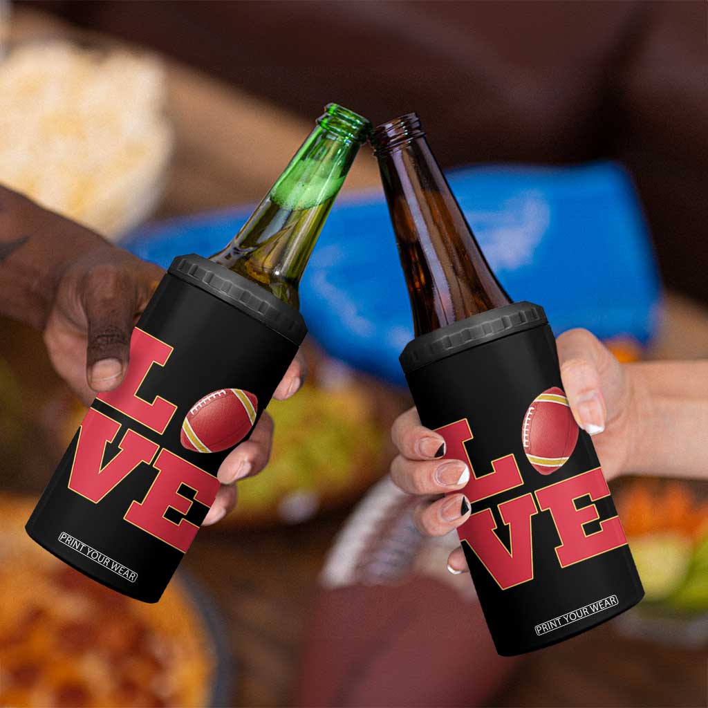 Love Midwest Football 4 in 1 Can Cooler Tumbler Gift For Football Fans TS12 Print Your Wear