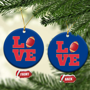 Love Midwest Football Ceramic Ornament Gift For Football Fans TS12 1pc Blue Print Your Wear