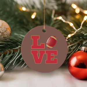 Love Midwest Football Ceramic Ornament Gift For Football Fans TS12 1pc Mocha Print Your Wear