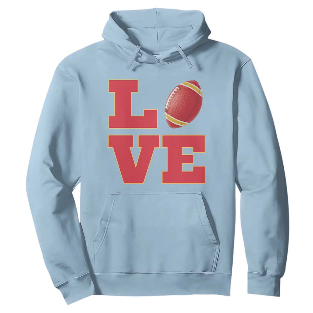 Love Midwest Football Hoodie Gift For Football Fans TS12 Light Blue Print Your Wear