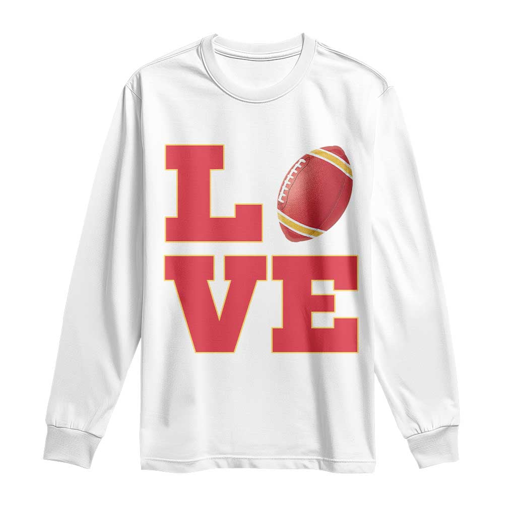Love Midwest Football Long Sleeve Shirt Gift For Football Fans TS12 White Print Your Wear