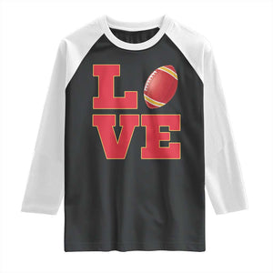 Love Midwest Football Raglan Shirt Gift For Football Fans TS12 Black White Print Your Wear