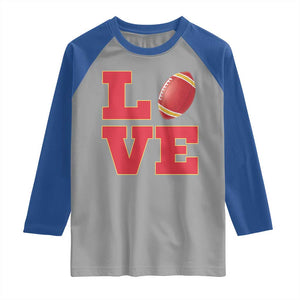 Love Midwest Football Raglan Shirt Gift For Football Fans TS12 Sport Gray Royal Print Your Wear