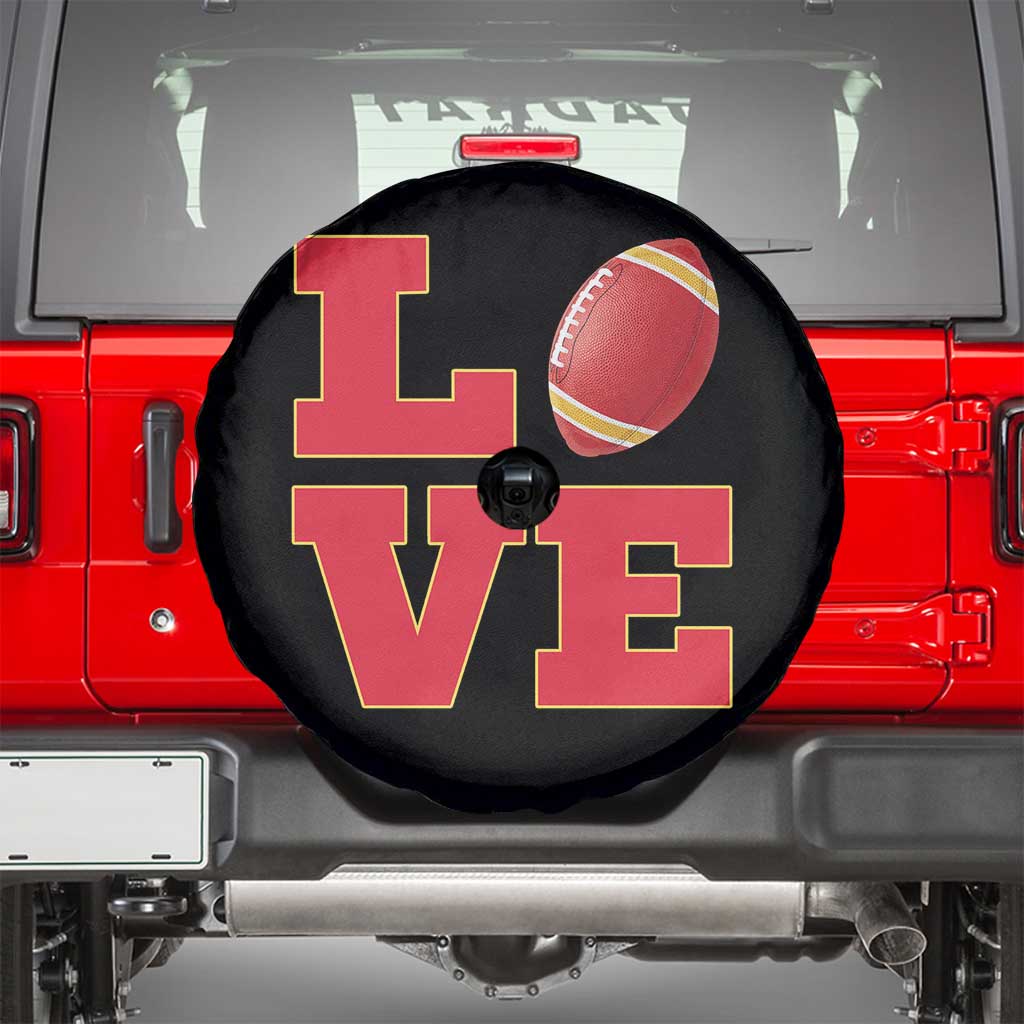 Love Midwest Football Spare Tire Cover Gift For Football Fans TS12 Black Print Your Wear