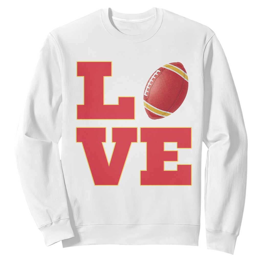 Love Midwest Football Sweatshirt Gift For Football Fans TS12 White Print Your Wear