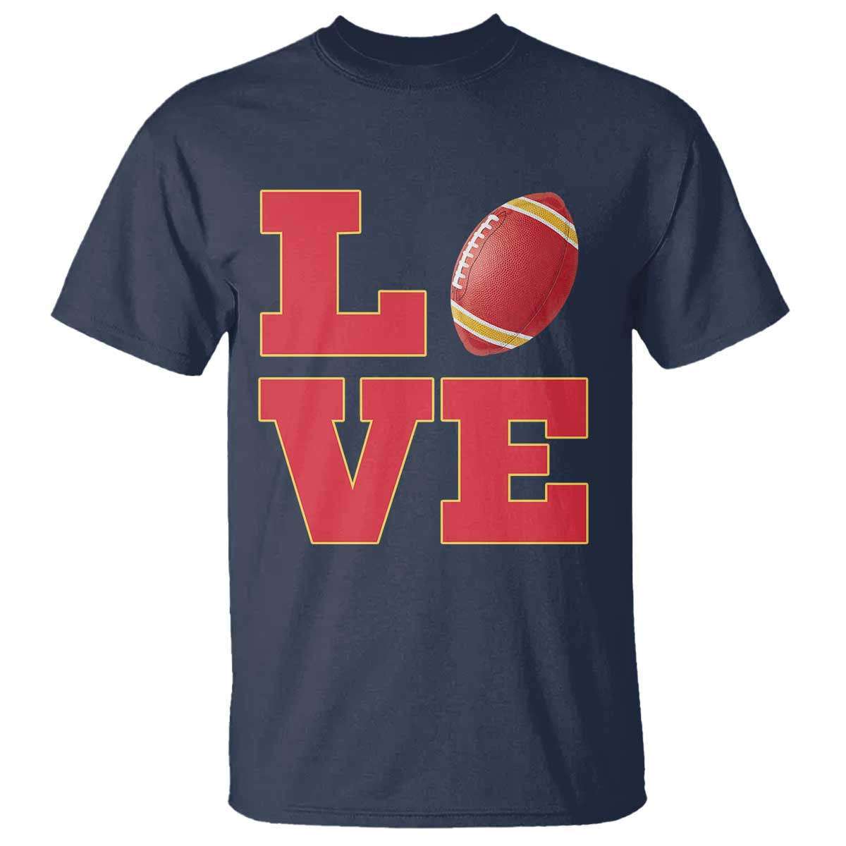 Love Midwest Football T Shirt Gift For Football Fans TS12 Navy Print Your Wear