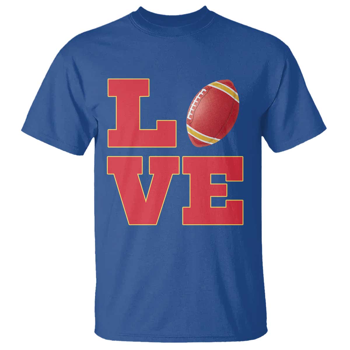 Love Midwest Football T Shirt Gift For Football Fans TS12 Royal Blue Print Your Wear